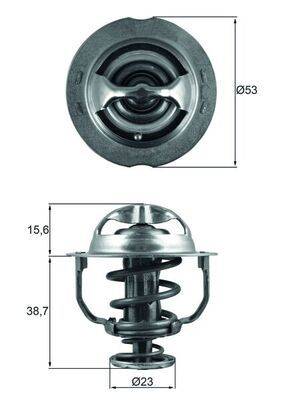 Mahle TX20090D Thermostat, Kühlmittel