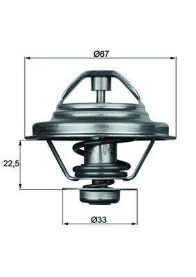 Mahle TX2480D Thermostat, Kühlmittel
