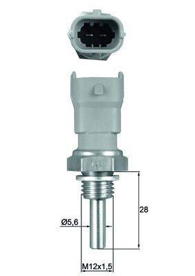 Mahle TSE10 Sensor, Kühlmitteltemperatur