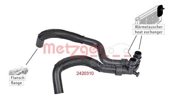 Metzger 2420310 Kühlerschlauch