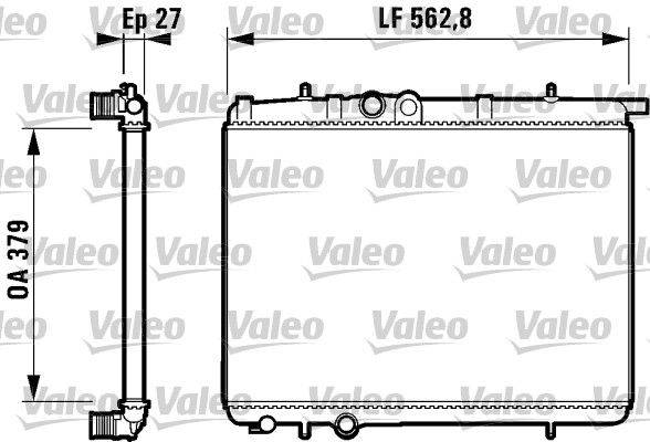 Valeo 732910 Kühler, Motorkühlung