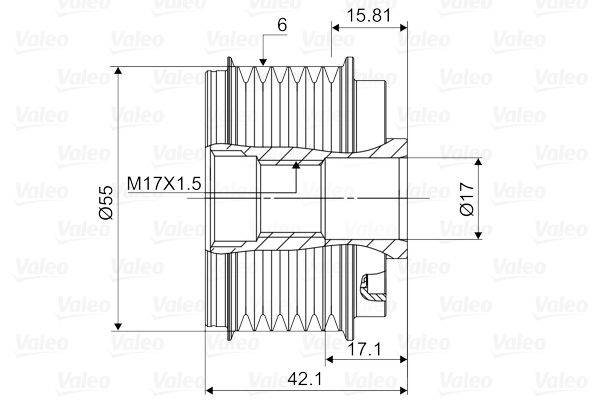 Valeo 588112 Generatorfreilauf