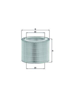 Mahle LX3009 Luftfilter