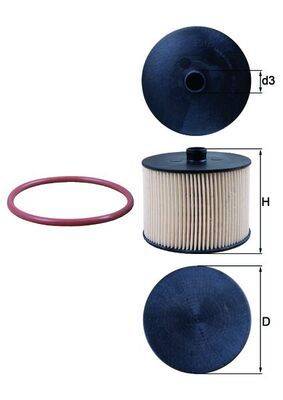 Mahle KX201D Kraftstofffilter