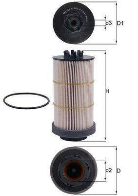 Mahle KX80/1D Kraftstofffilter