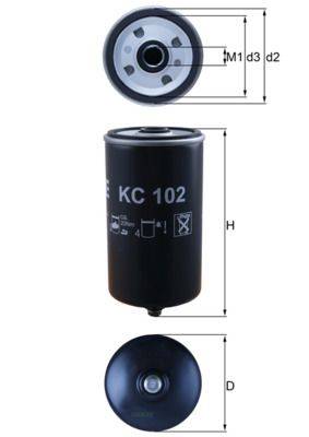 Mahle KC102 Kraftstofffilter
