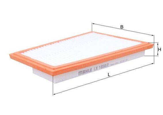 Mahle LX1850/2 Luftfilter