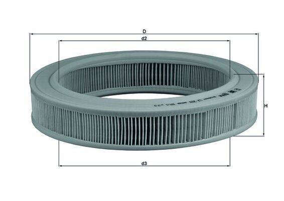 Mahle LX203 Luftfilter