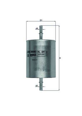 Mahle KL409 Kraftstofffilter