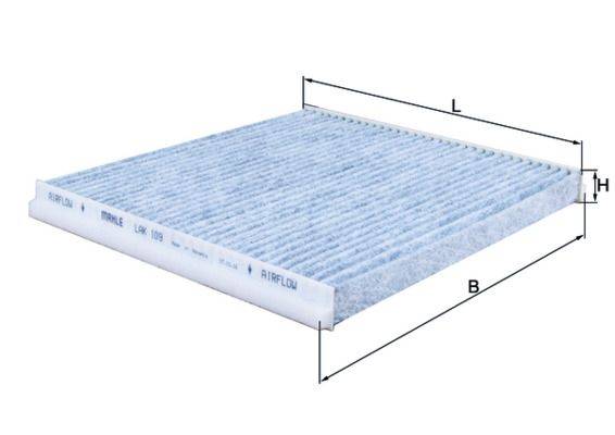 Mahle LAK109 Filter, Innenraumluft