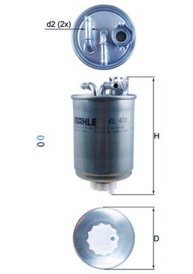 Mahle KL410D Kraftstofffilter