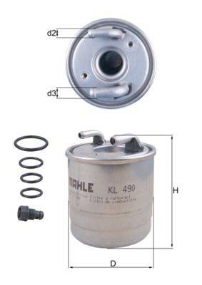 Mahle KL490D Kraftstofffilter