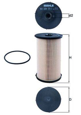 Mahle KX220D Kraftstofffilter