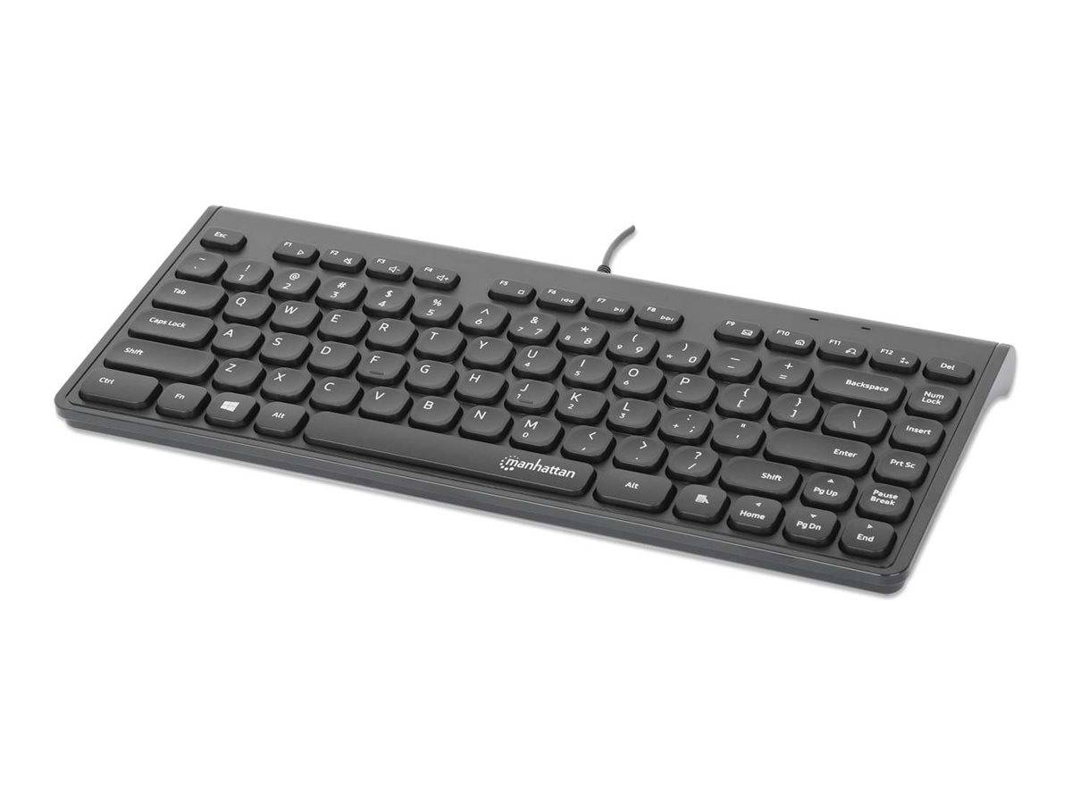 IC INTRACOM - Manhattan Slim - Tastatur - mini - USB - Schwarz