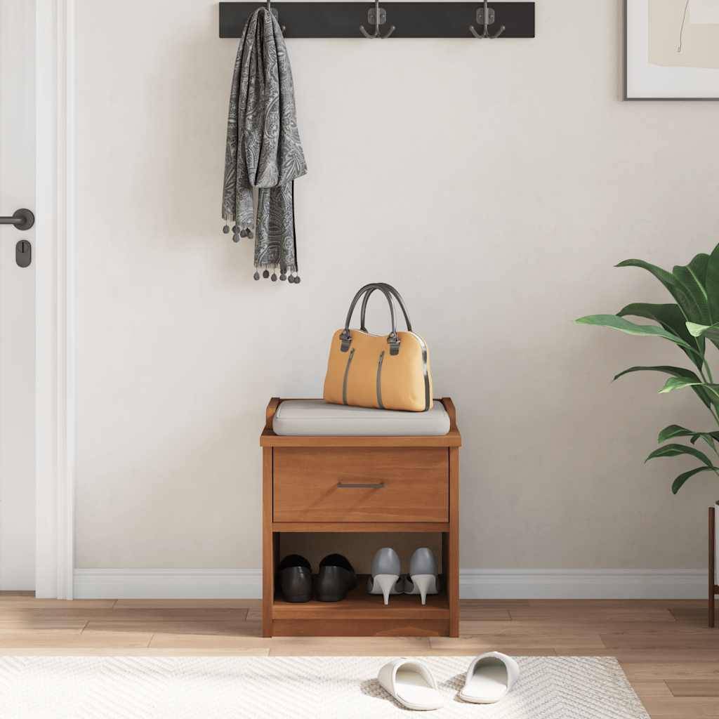 vidaXL Flurbank SANDNES 45x40x50 cm Massivholz Kiefer