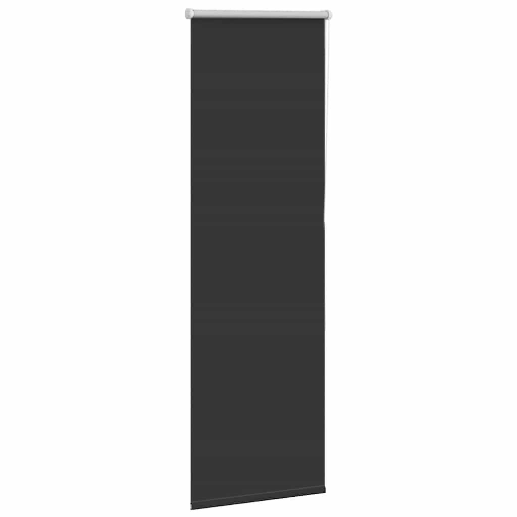 vidaXL Verdunkelungsrollo Schwarz 50x150 cm Stoffbreite 45,7 cm