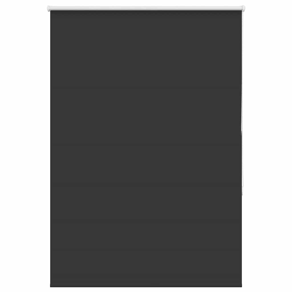 vidaXL Verdunkelungsrollo Schwarz 90x175 cm Stoffbreite 85,7 cm