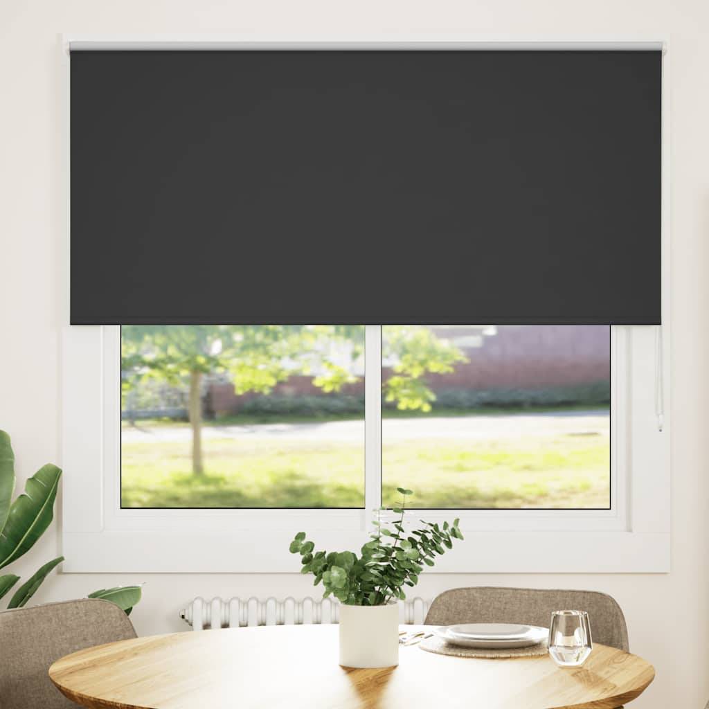 vidaXL Verdunkelungsrollo Schwarz 155x175 cm Stoffbreite 151,6 cm