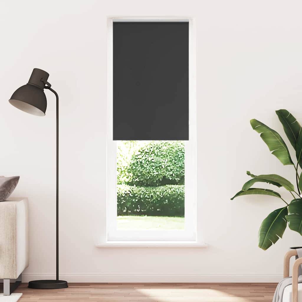 vidaXL Verdunkelungsrollo Schwarz 70x230 cm Stoffbreite 65,7 cm