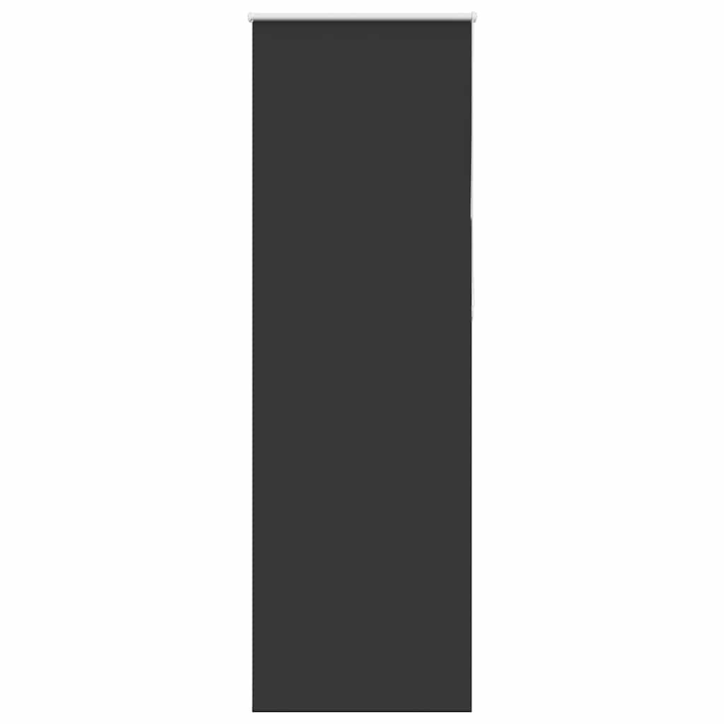 vidaXL Verdunkelungsrollo Schwarz 65x210 cm Stoffbreite 60,7 cm