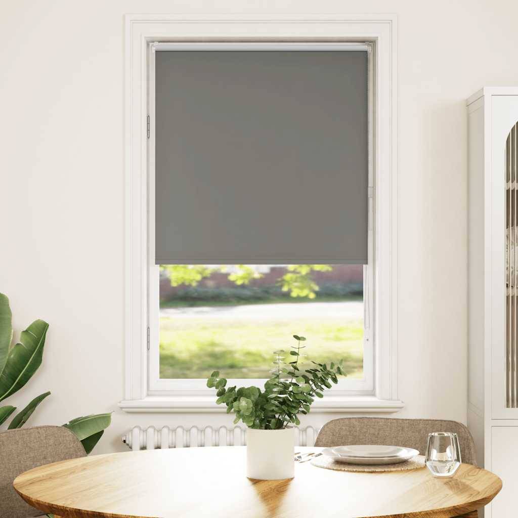 vidaXL Verdunkelungsrollo Grau 70x150 cm Stoffbreite 65,7 cm Polyester