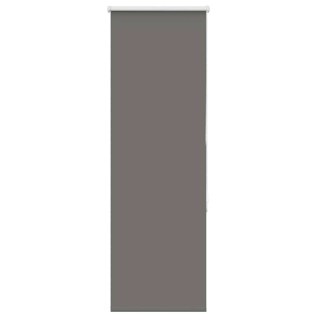 vidaXL Verdunkelungsrollo Grau 45x130 cm Stoffbreite 40,7 cm Polyester