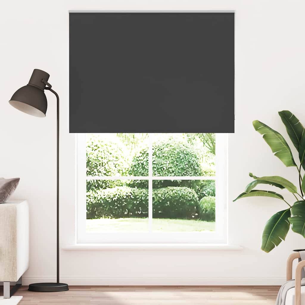 vidaXL Verdunkelungsrollo Schwarz 150x230 cm Stoffbreite 146,6 cm