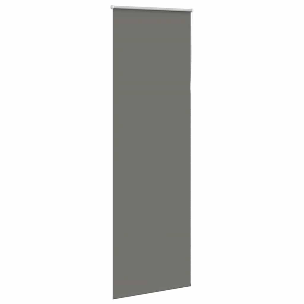 vidaXL Verdunkelungsrollo Grau 80x230 cm Stoffbreite 75,7 cm Polyester
