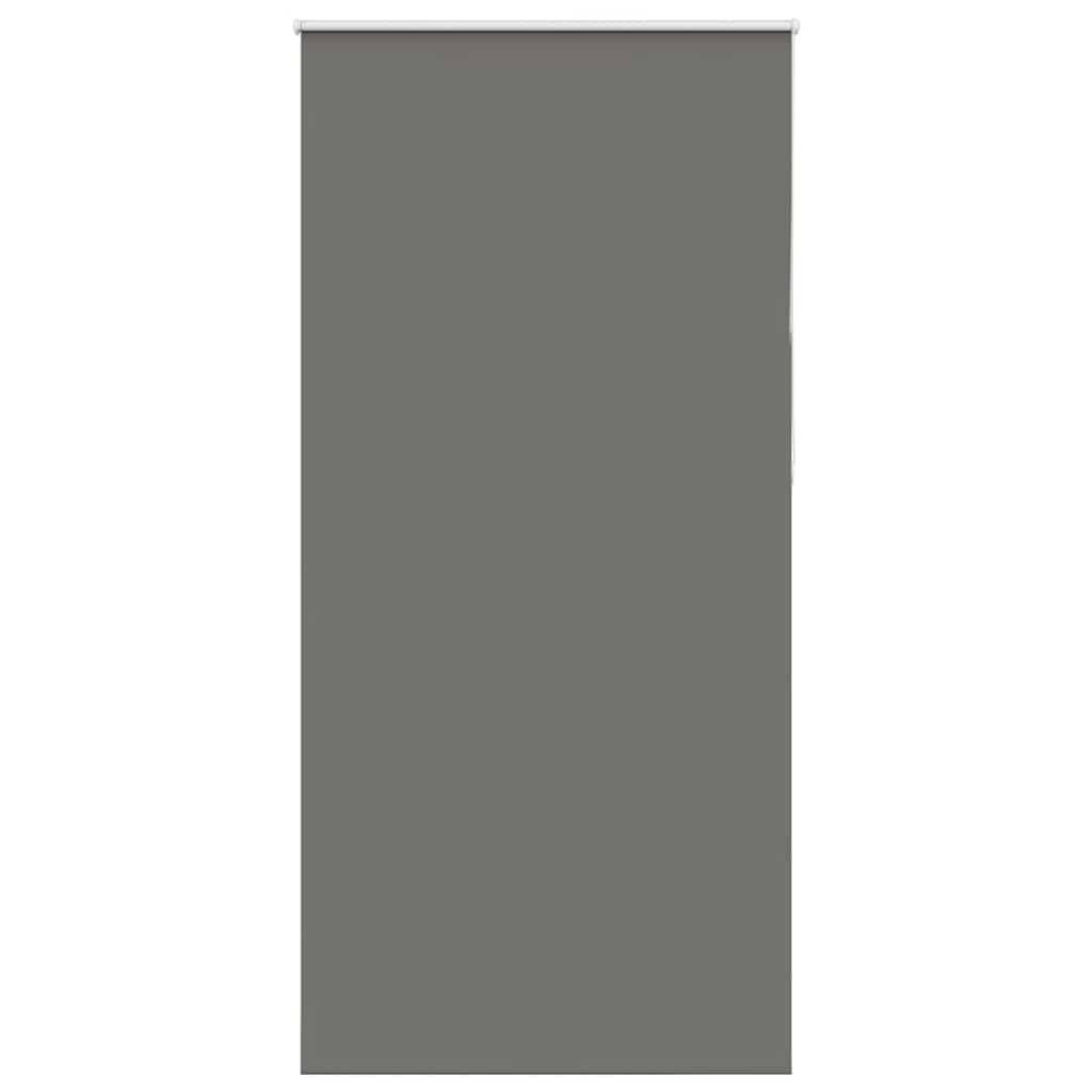 vidaXL Verdunkelungsrollo Grau 90x210 cm Stoffbreite 85,7 cm Polyester