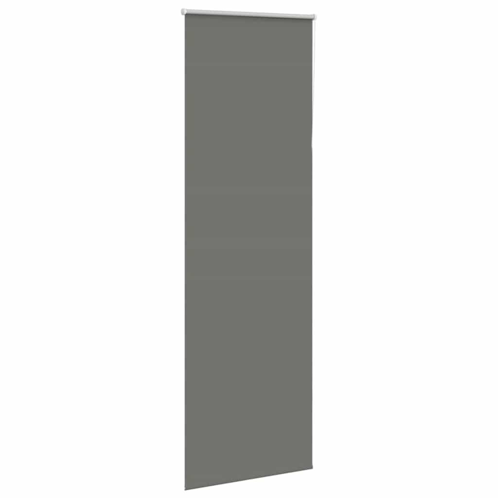vidaXL Verdunkelungsrollo Grau 80x210 cm Stoffbreite 75,7 cm Polyester