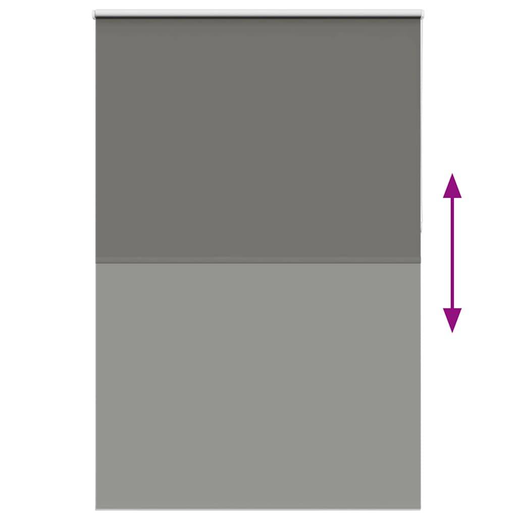 vidaXL Verdunkelungsrollo Grau 150x210cm Stoffbreite 146,6cm Polyester