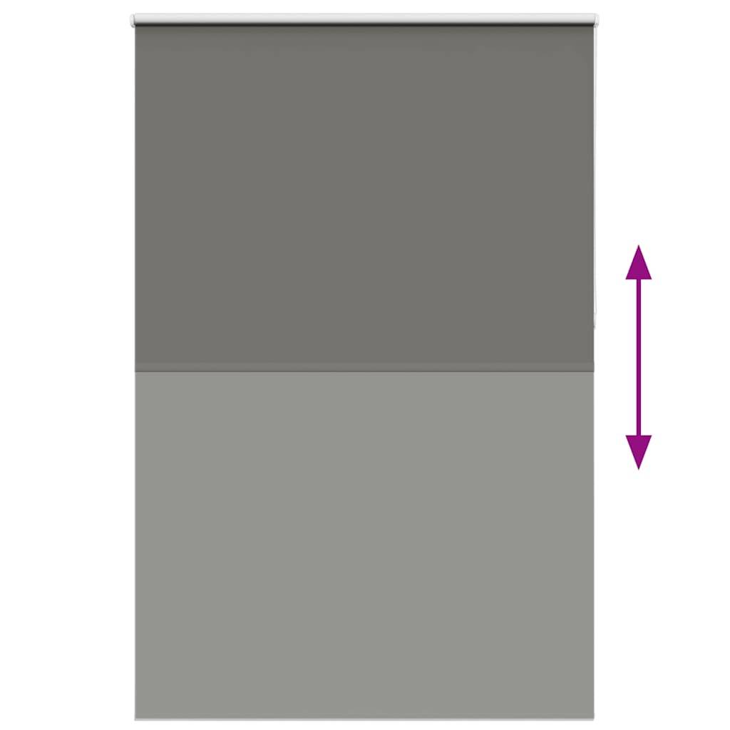 vidaXL Verdunkelungsrollo Grau 160x210cm Stoffbreite 156,6cm Polyester