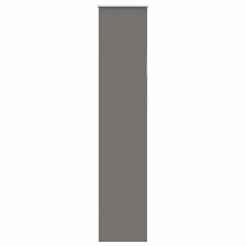 vidaXL Verdunkelungsrollo Grau 50x210 cm Stoffbreite 45,7 cm Polyester
