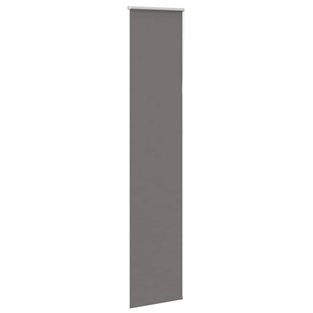 vidaXL Verdunkelungsrollo Grau 55x210 cm Stoffbreite 50,7 cm Polyester