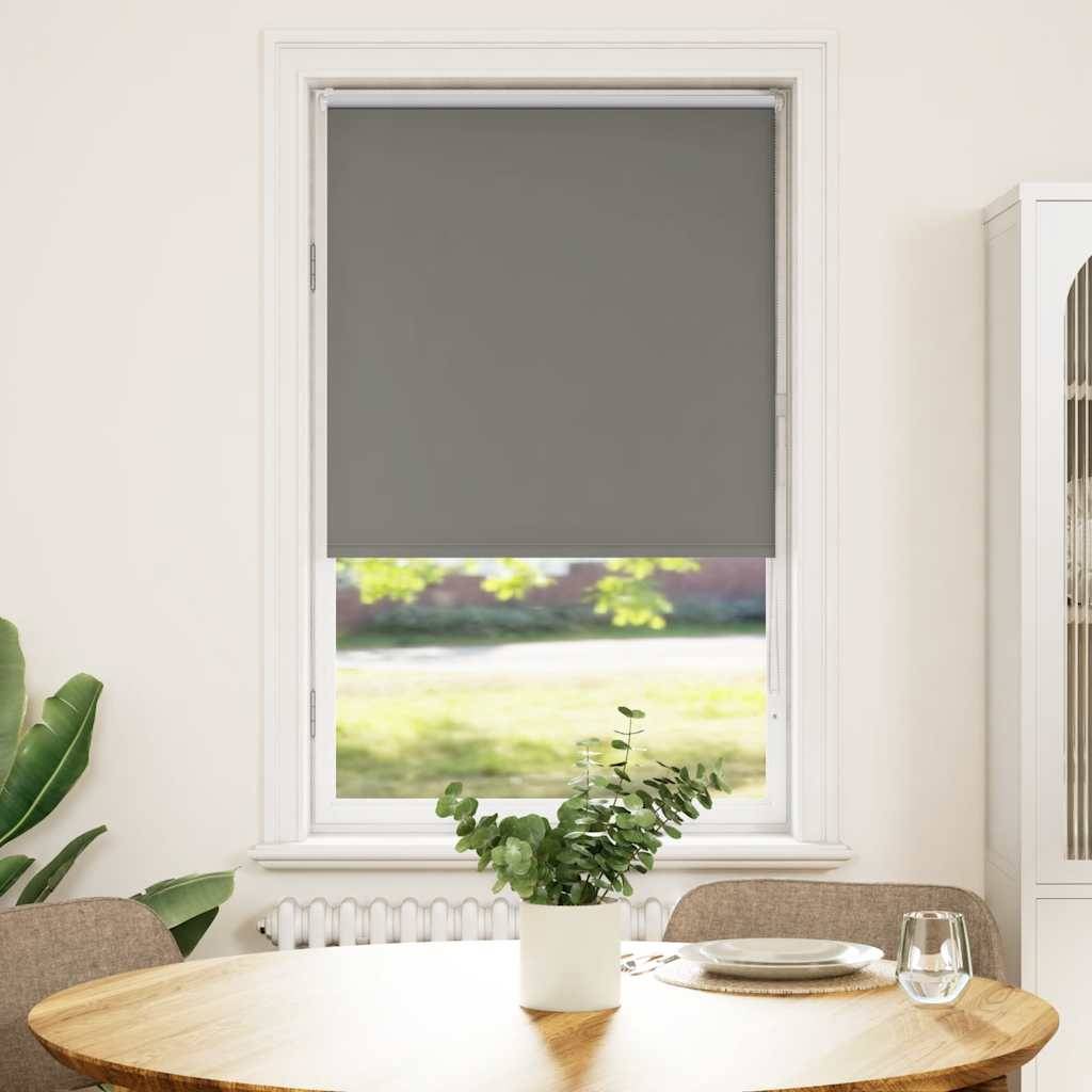 vidaXL Verdunkelungsrollo Grau 85x175 cm Stoffbreite 80,7 cm Polyester