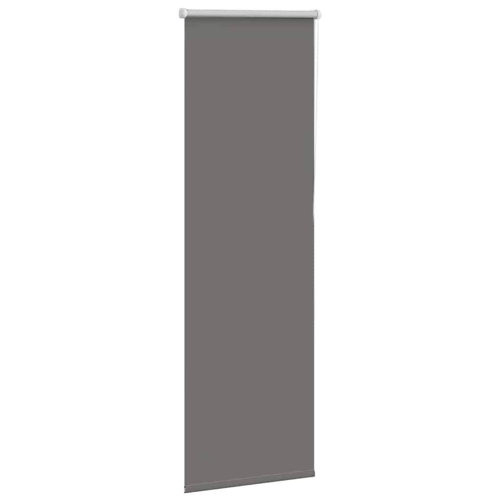 vidaXL Verdunkelungsrollo Grau 50x130 cm Stoffbreite 45,7 cm Polyester