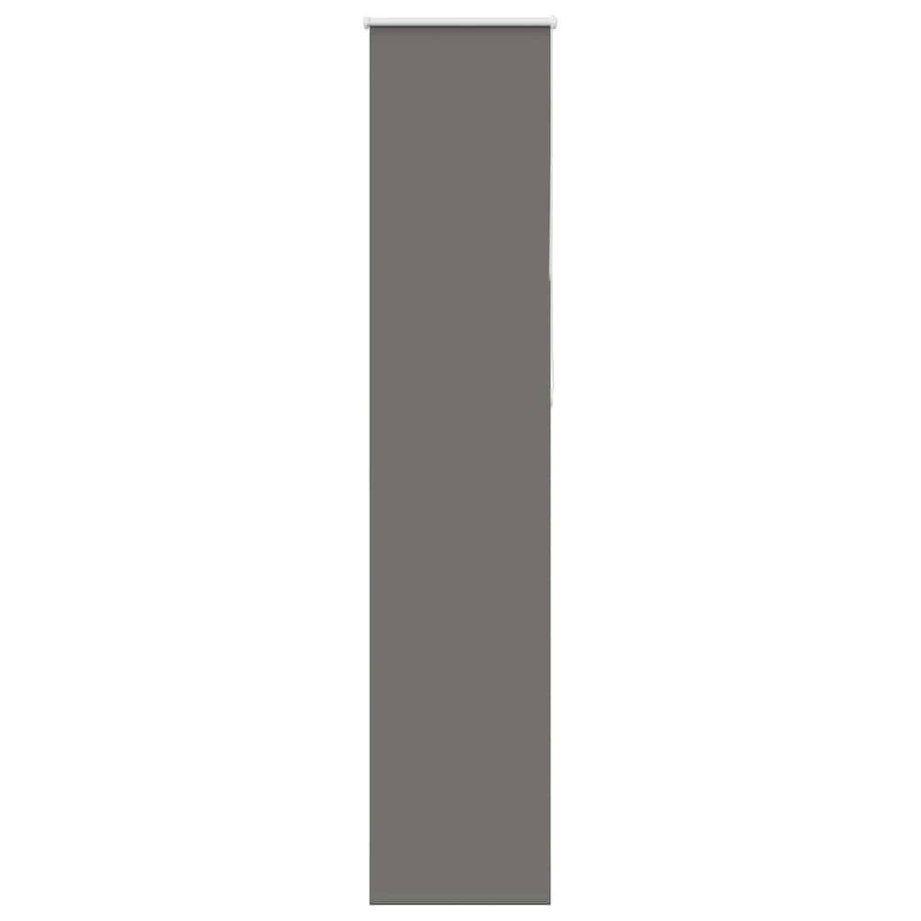 vidaXL Verdunkelungsrollo Grau 45x230 cm Stoffbreite 40,7 cm Polyester