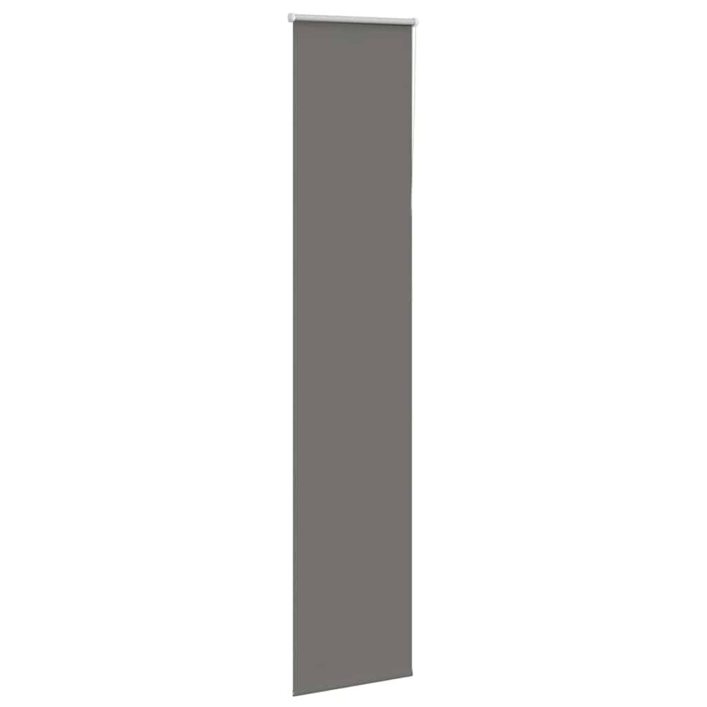 vidaXL Verdunkelungsrollo Grau 50x230 cm Stoffbreite 45,7 cm Polyester