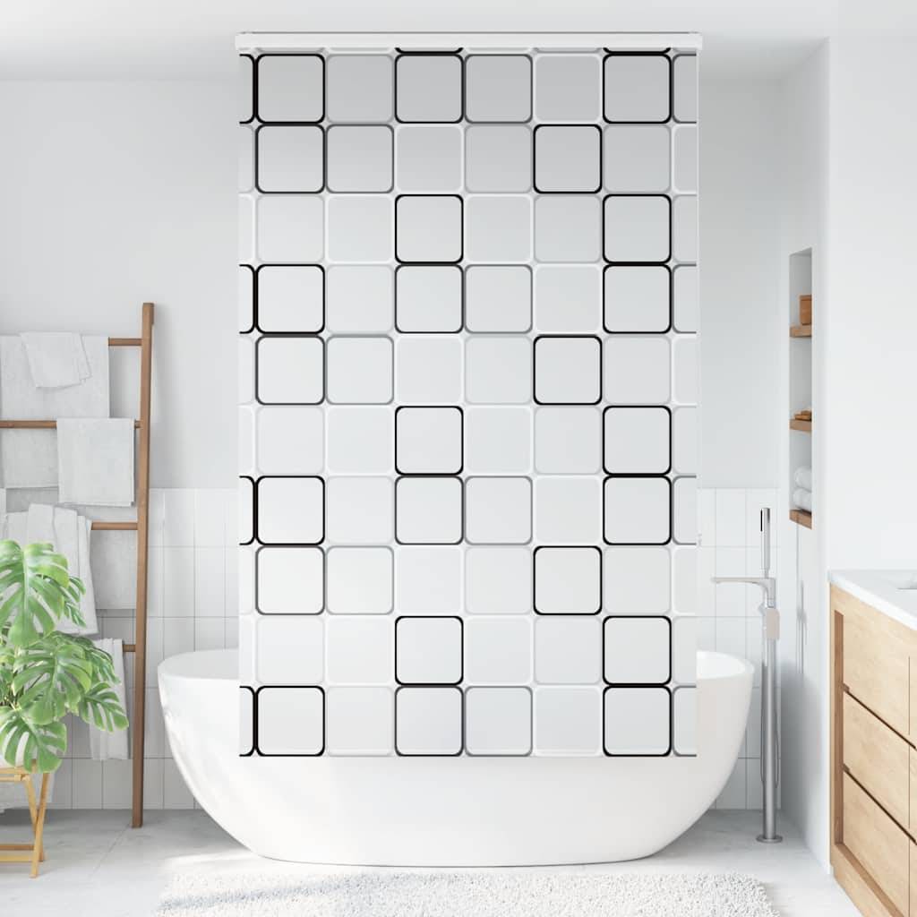 vidaXL Duschrollo mit Kassette 130x240 cm Stoffbreite 126 cm
