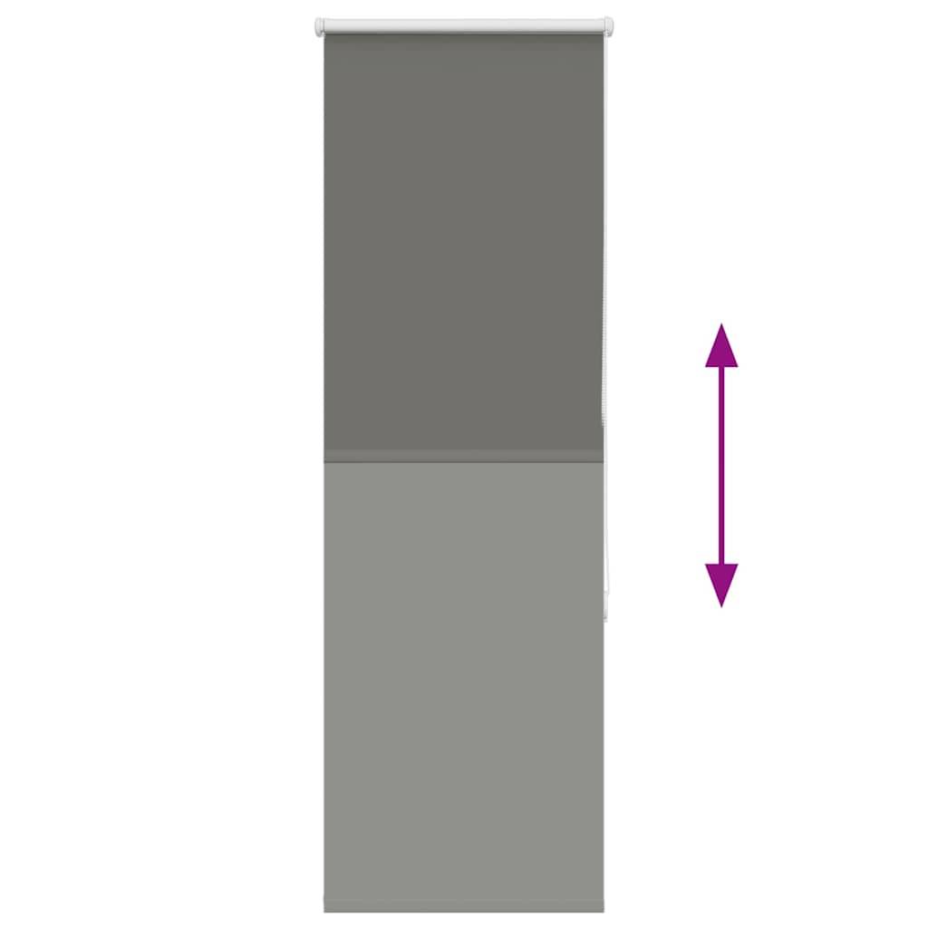 vidaXL Verdunkelungsrollo Grau 45x175 cm Stoffbreite 40,7 cm Polyester