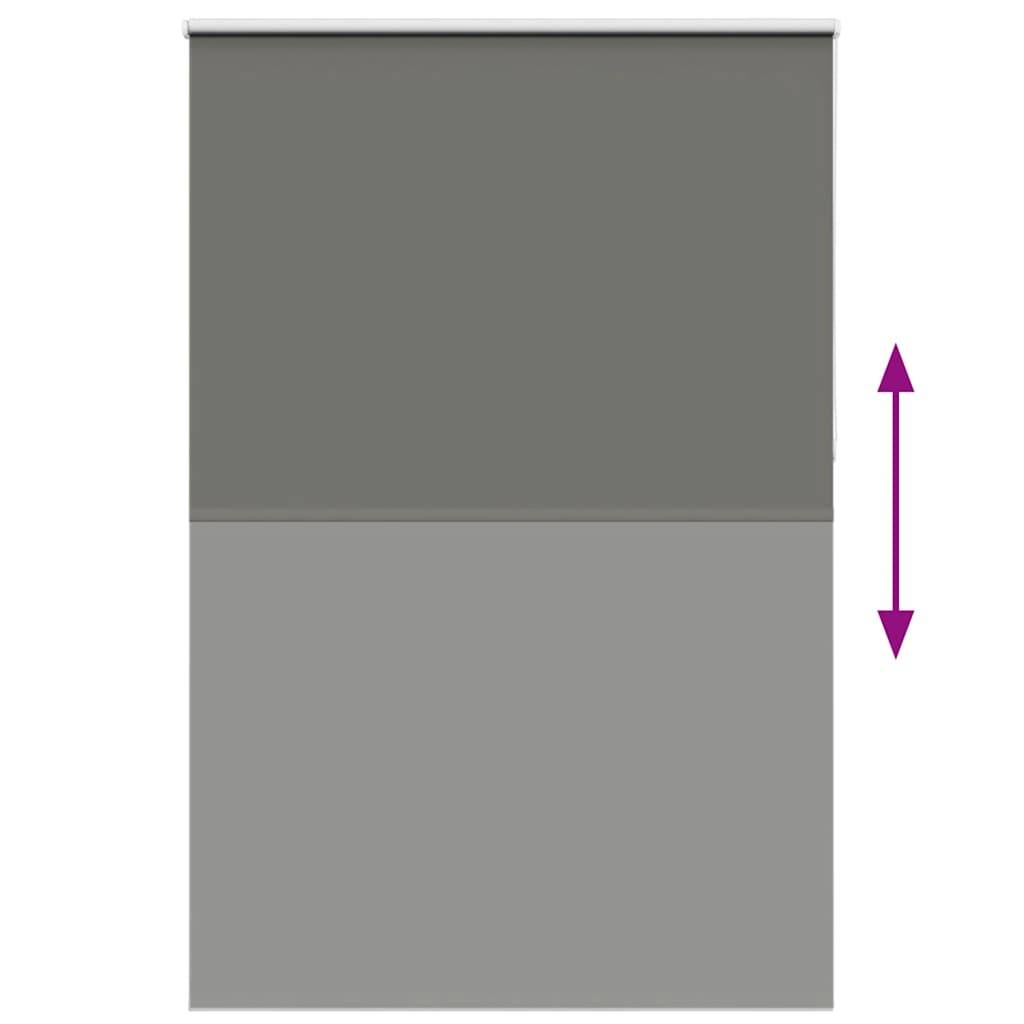 vidaXL Verdunkelungsrollo Grau 165x210cm Stoffbreite 161,6cm Polyester