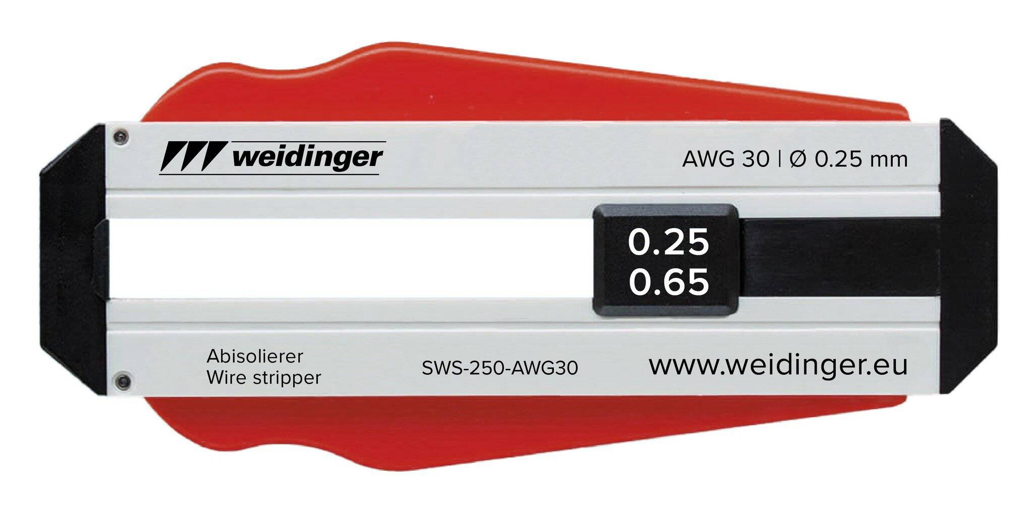 Abisolierer für AWG 30, für PVC- und PTFE-Drähte, Ø 0,25 mm