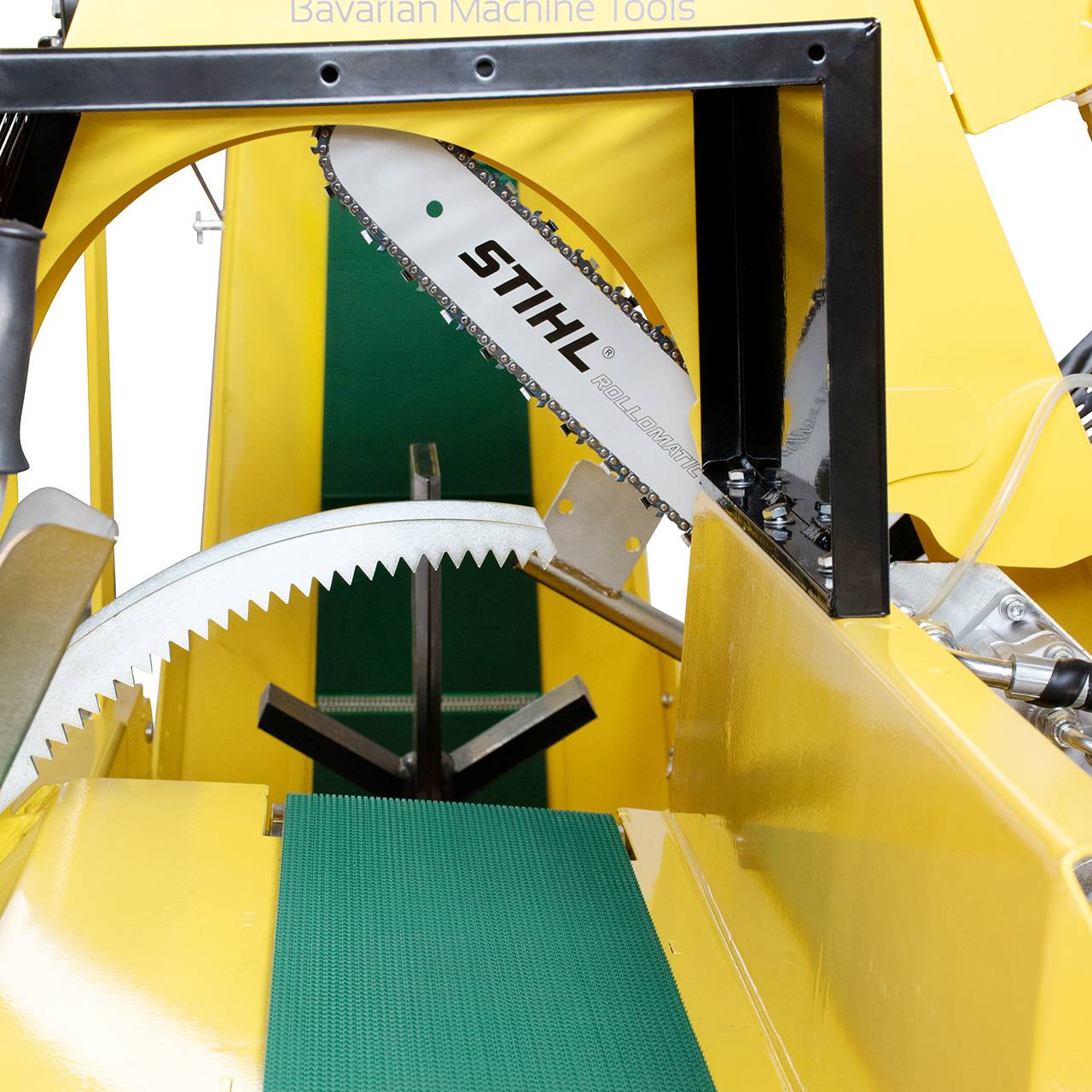 BAMATO 20 to Sägespaltautomat WPO-400PRO mit Förderband &amp Montageservice