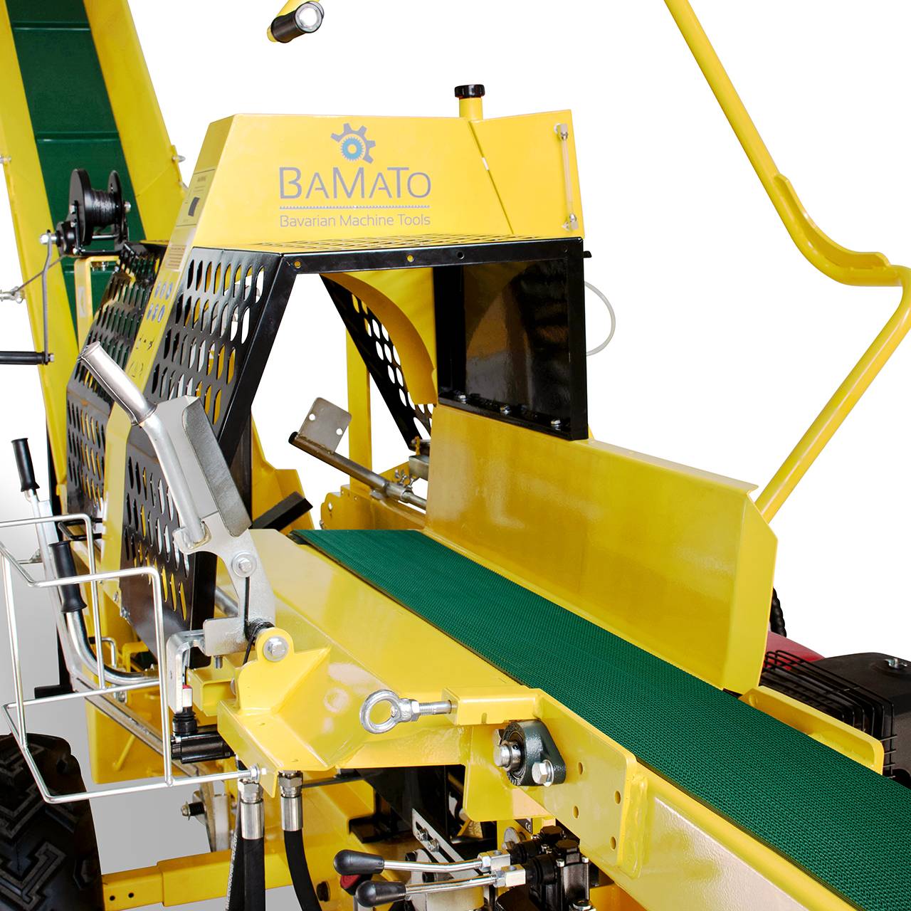 BAMATO 20 to Sägespaltautomat WPO-400PRO mit Förderband &amp Montageservice