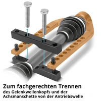 STAHLWERK Gelenkwellen-Abzieher Antriebswellen-Trenner Universal-Trennwerkzeug STAHLWERK Gelenkwellen-Abzieher Antriebswellen-Trenner Universal-Trennwerkzeug