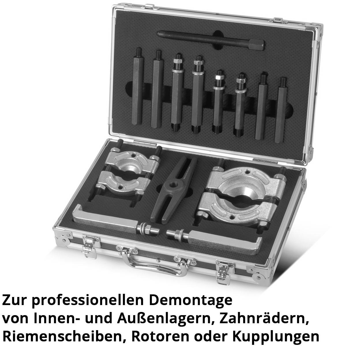 STAHLWERK Lagerabzieher-Set 14-teiliger Abzieher Satz Spezial-Werkzeug