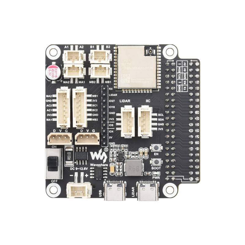 Waveshare General Driver board for Robots, Based on ESP32, multi-functional, supports WIFI, Bluetooth and ESP-NOW