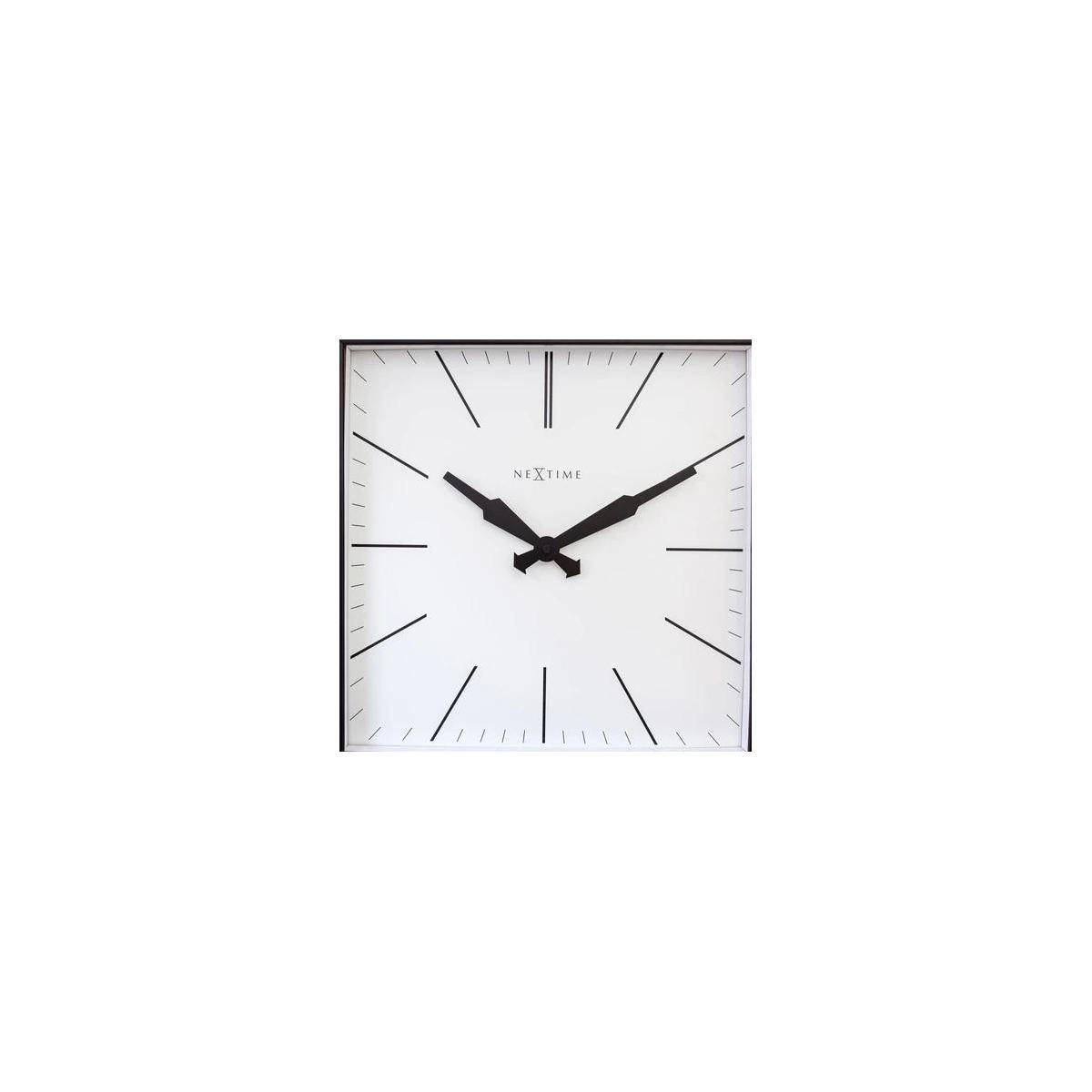 Wanduhr - 35x35 cm - Streifen-Metall - Be Square