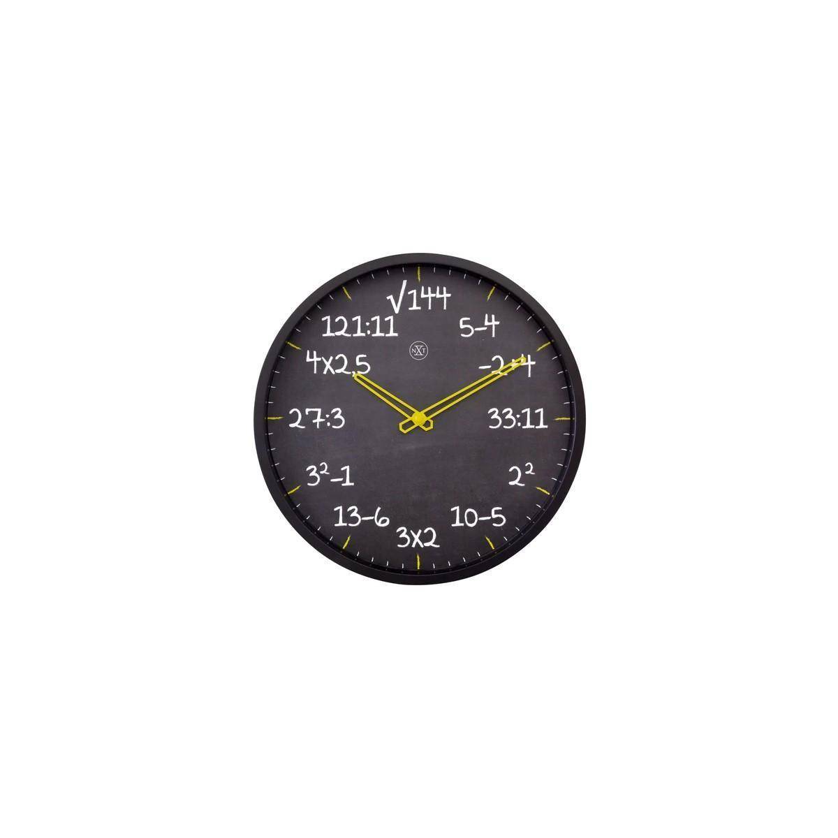 Wanduhr - Ø 30 cm - Mathe