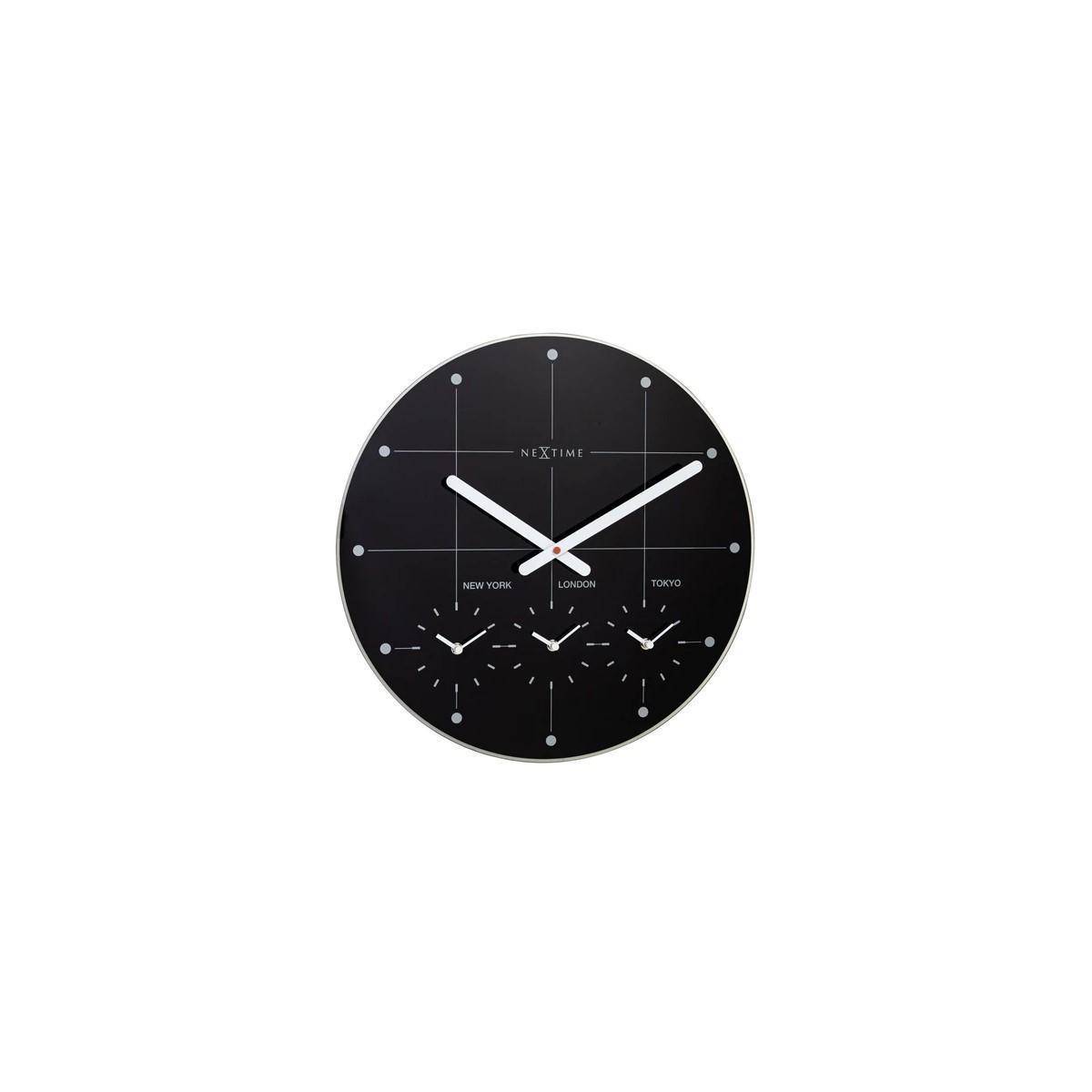 Wanduhr - Ø 43 cm - schwarz - Big City